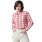 Pepe Jeans Printed Cotton Collar Neck WomenS Shirt (Red, Large)