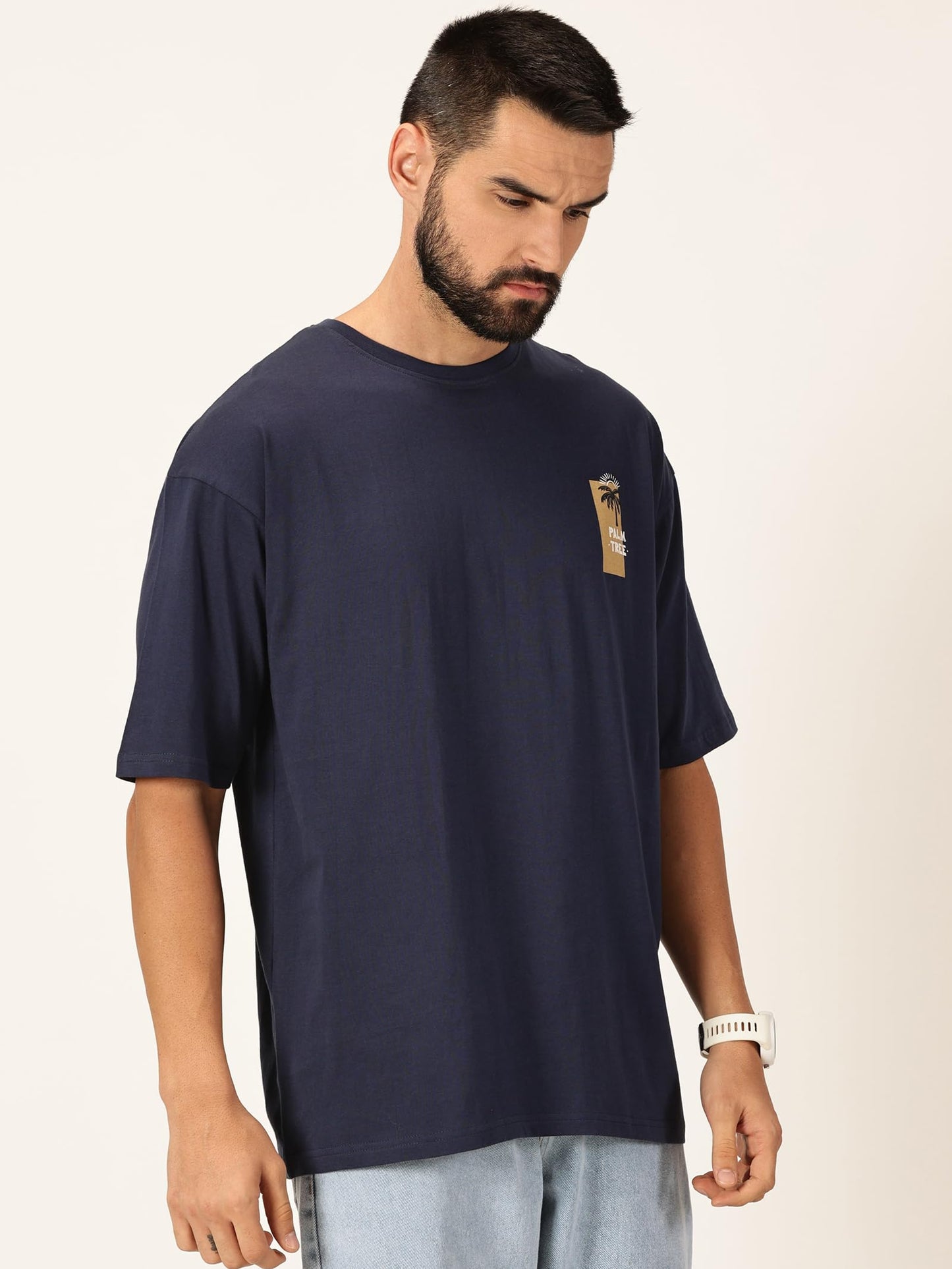Thomas Scott Mens Oversized Fit T-Shirt (TSKOversized_Navy Forever