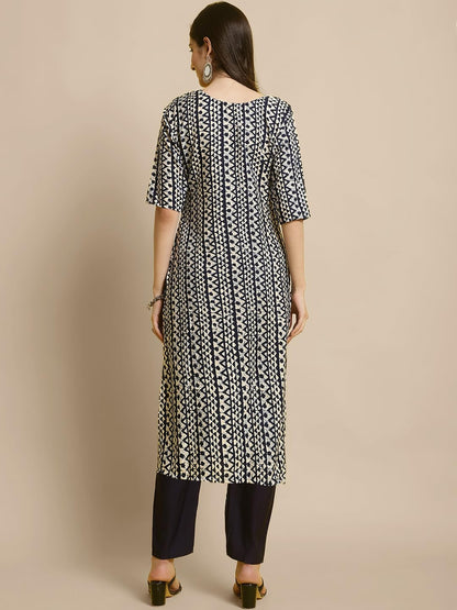 Tee Projekt Crepe Kurti & Pant Set For Women Ll Pack Of 2 Kurta Set Ll Traditional Kurta Set