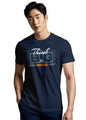 Peppyzone Mens Regular Fit T-Shirt (RT-Trendy 61-65_Navy Blue