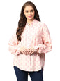 Kotty WomenS Oversized Printed Cotton Blend Stylish Looking Shirts(Multicolor,S)