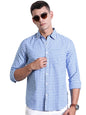 Thomas Scott Men | Long Sleeves | Gingham Checks | 100% Cotton | Spread Collar | Casual Shirt | (Available in Plus Size)(TS1481_
