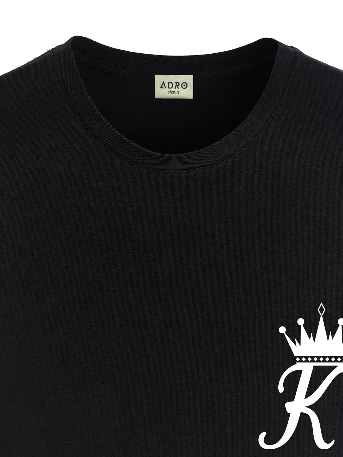 ADRO T-Shirts for MenChest Printed T-Shirt for MenCotton Tshirt for Men|RN24-STICK-KK-BL