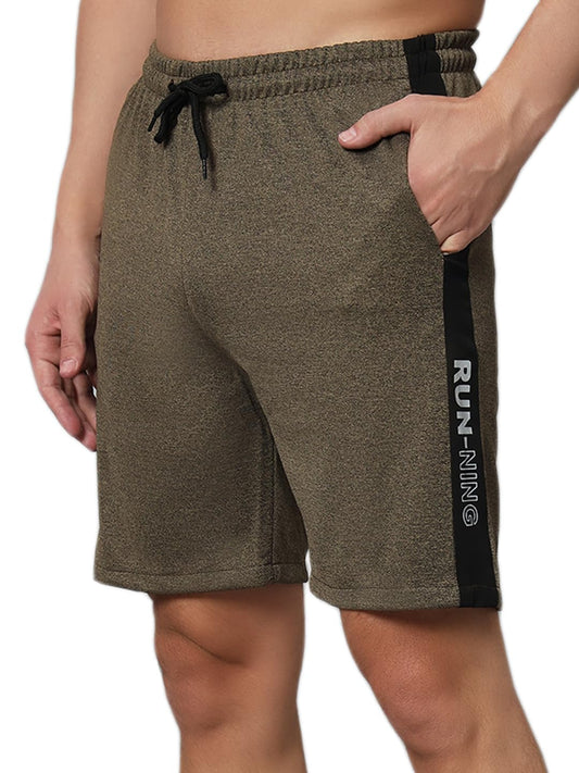 Peppyzone Mens Polyester Quick-Dry Sports Shorts for Men with Zip Pocket | Gym, Running & Workout Shorts Pant for Men | Lightwe