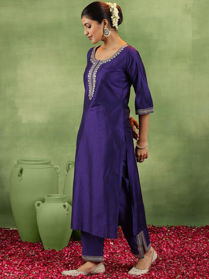 Libas WomenS Silk Blend Kurta Sets (Gs893R