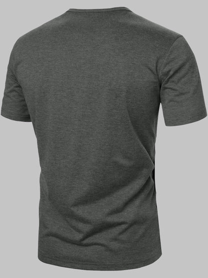 Noble Monk MenS Half Sleeves Henley Neck T-Shirt | Colorblock T-Shirt For Men