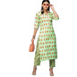 ANNI DESIGNER Women's Cotton Blend Straight Printed Kurta with Pant (Carto)