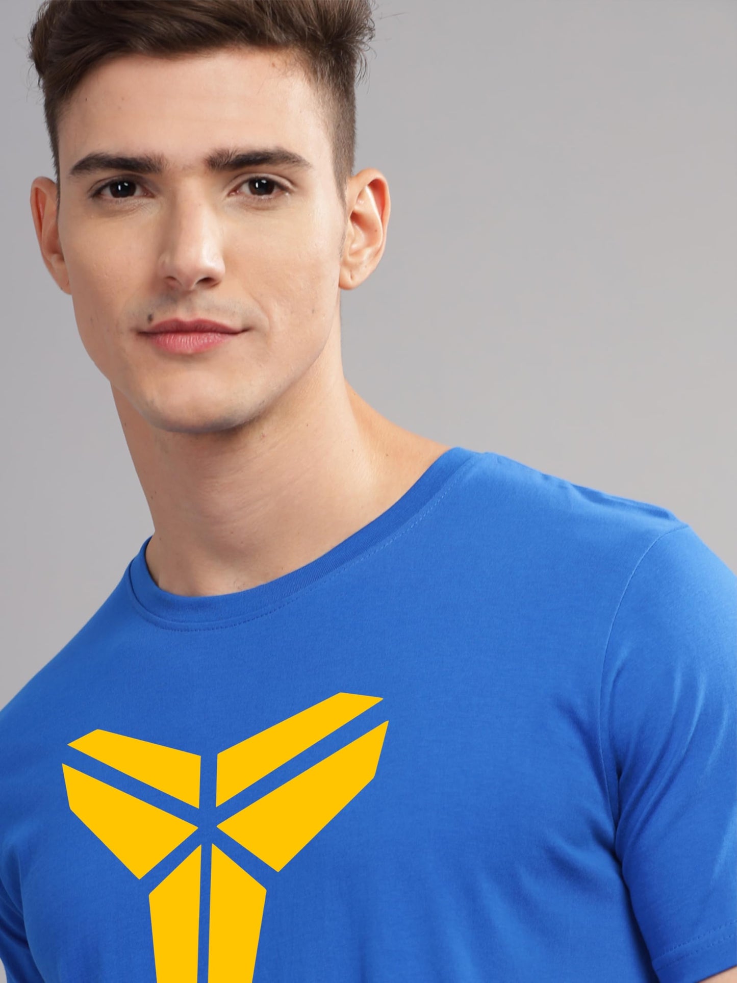 ADRO Mens Printed T Shirt - Premium Cotton Graphic Printed Tshirt - Royal Blue T-Shirt - RN24-TOB-RB
