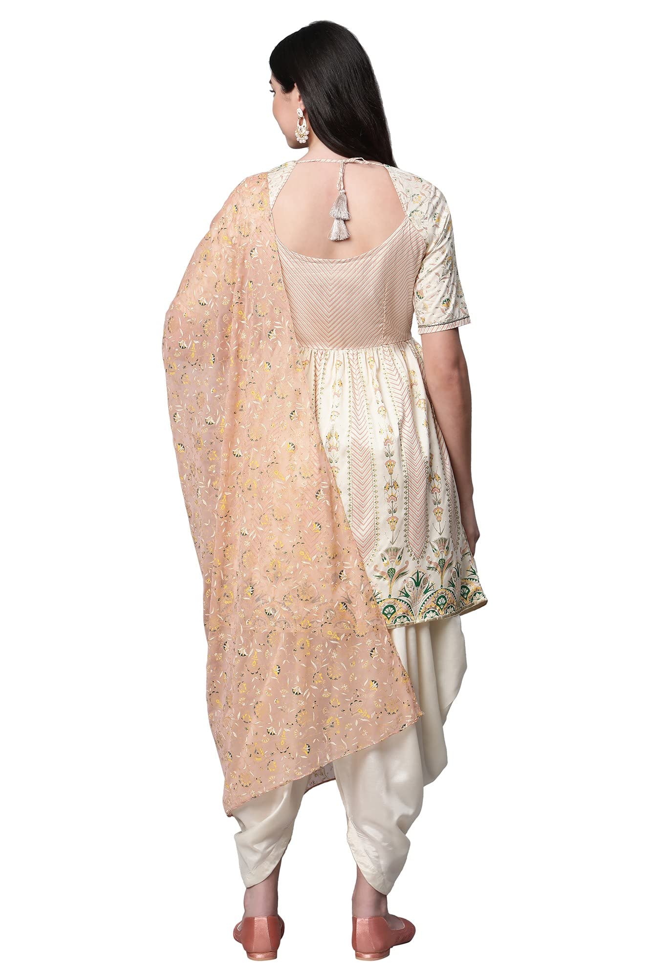 Aurelia Women's Viscose Blend Kurta With Dhoti Pant