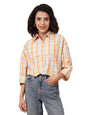Kotty WomenS Relaxed Fit Spread Collar Casual Shirt
