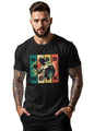 Peppyzone Mens Regular Fit T-Shirt (PZ-GYM133_Black3