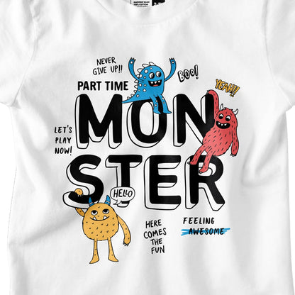 Bon Organik Boys Regular Fit T-Shirt (BON12156_White