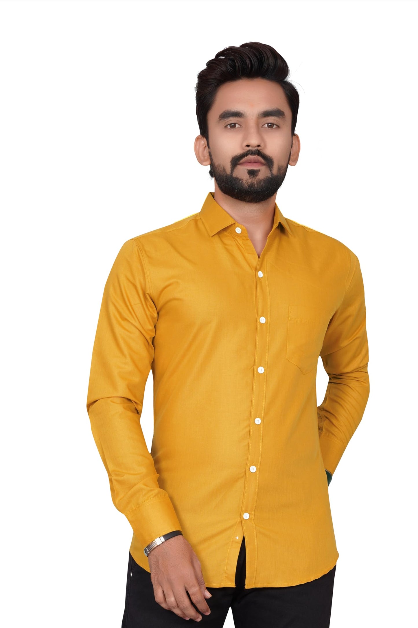 Besix Full Sleeve Green Formal Shirt For Men Cotton Regular Fit Casual - Pure Premium Branded Shirts For Men Formal Stylish Slim