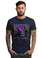 Peppyzone Mens Regular Fit T-Shirt (PZ-SkullStreetwear3013_Navy Blue