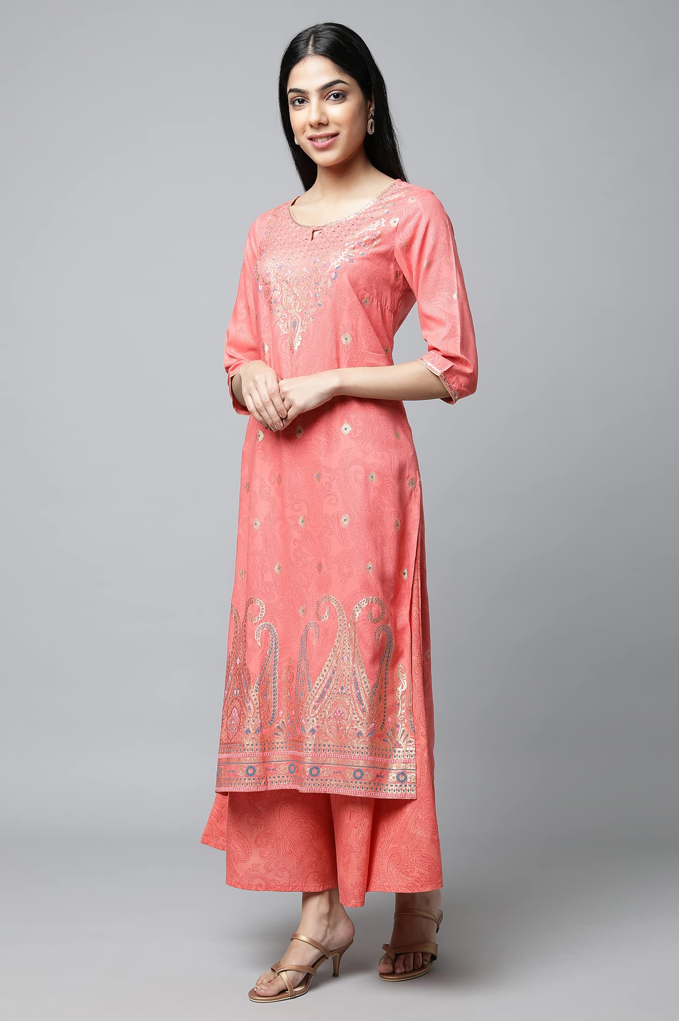 Aurelia Women Kurta & Culotte & Dupatta