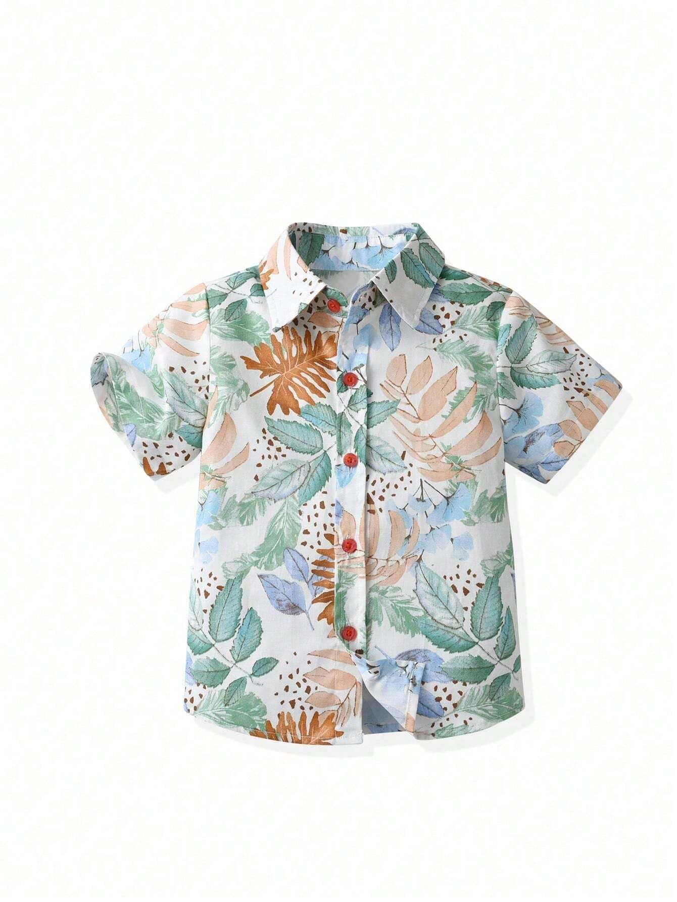 TAGAS Boys Striped Regular Fit Shirt Green