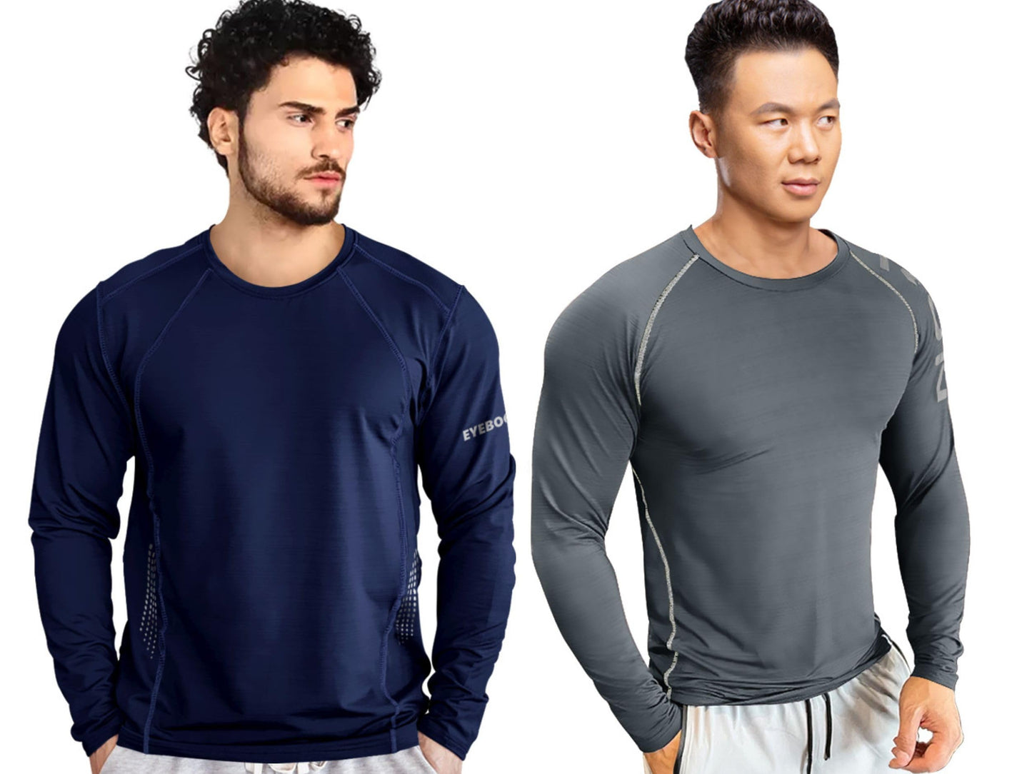 Noble Monk MenS Regular Fit T Shirt (Combo Pack Of 2) |Full Sleeves |Round Neck |Casual Tshirt For Men