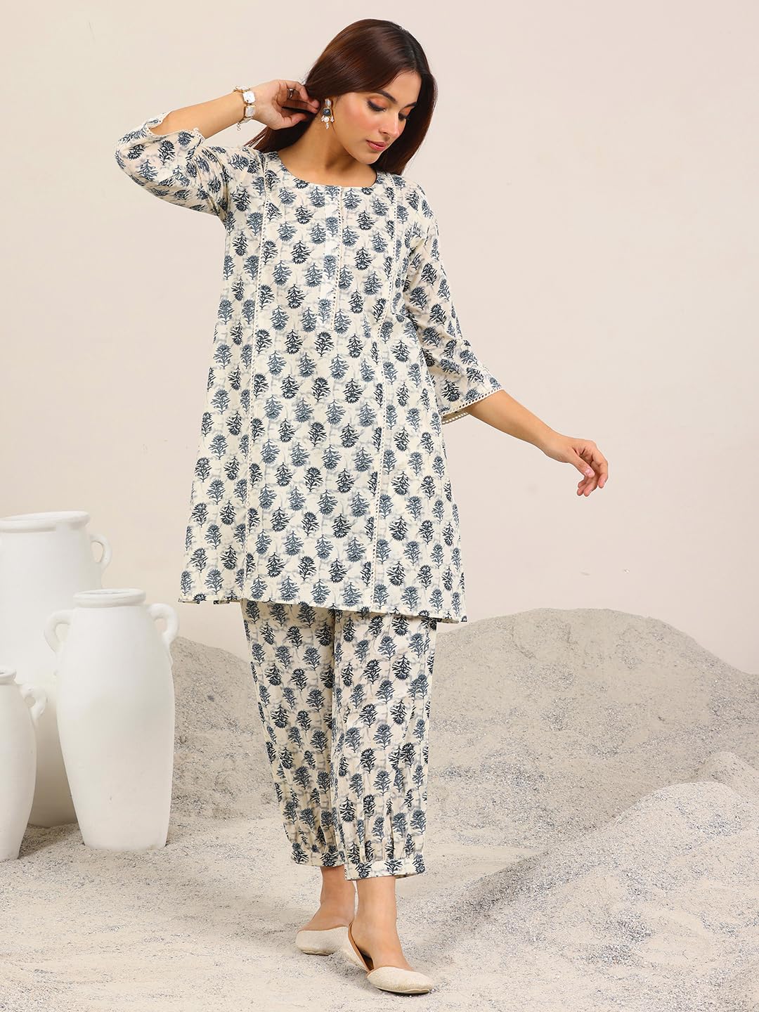 Libas WomenS Cotton Co-Ord Set (400436H