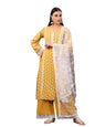 Stylum Womens Floral Printed Rayon Straight Kurta Palazzo Dupatta Set