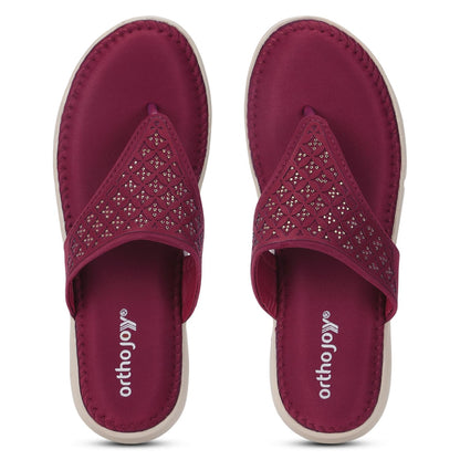 Ortho Joy Doctor Fancy Slipper For Women || Orthopedic WomenS Fancy Sandal For Women