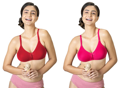 Lyra 516 Flora Mesh Ladder Moulded Premium Cotton Bra