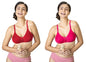 Lyra 516 Flora Mesh Ladder Moulded Premium Cotton Bra