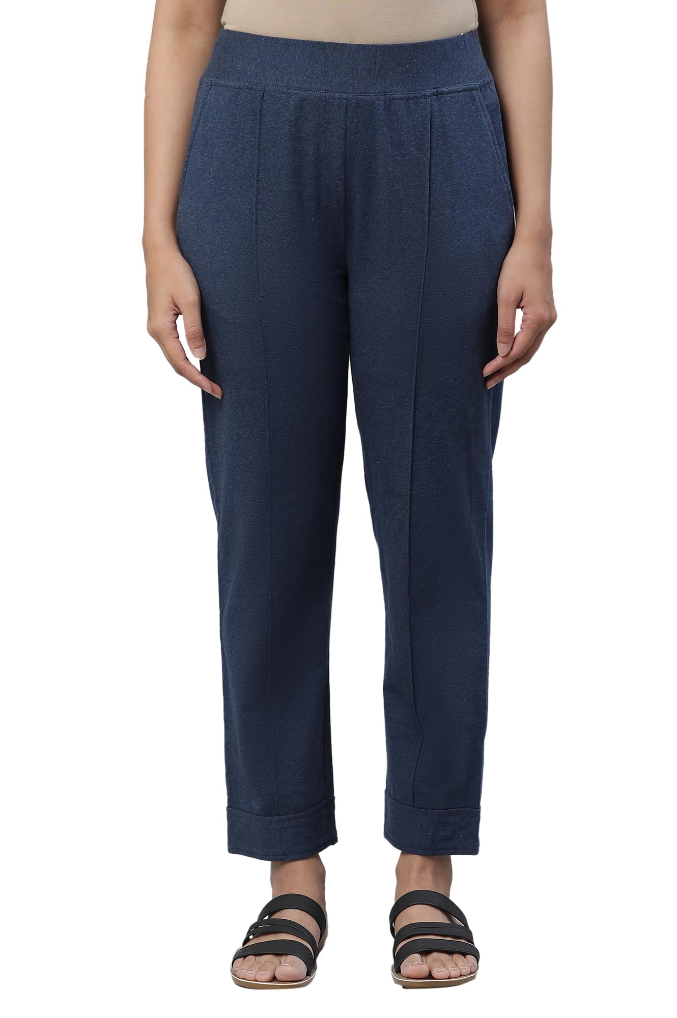Aurelia Cotton Lycra Strechable Trouser For Women | Ankle Length Trouser For Women | Cotton Trouser For Women | Lycra Trouser Fo