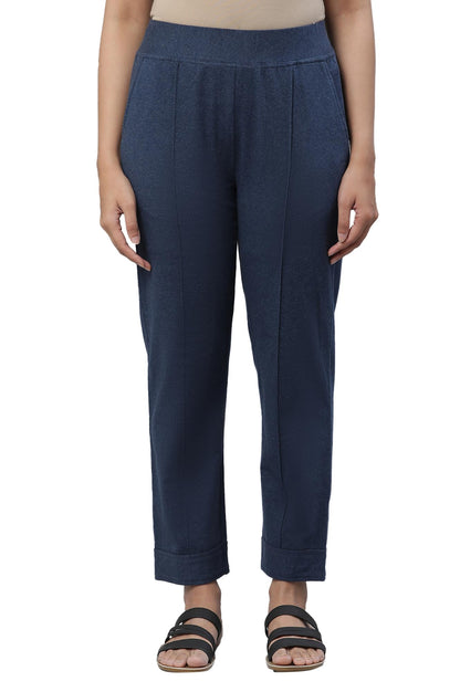Aurelia Cotton Lycra Strechable Trouser For Women | Ankle Length Trouser For Women | Cotton Trouser For Women | Lycra Trouser Fo