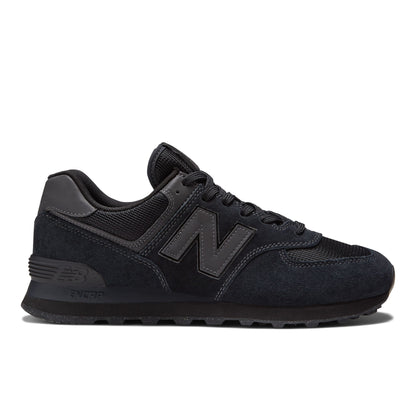 New Balance Men's 574 Core Sneaker, Black/Black, Size 6.5, Model ML574EVE