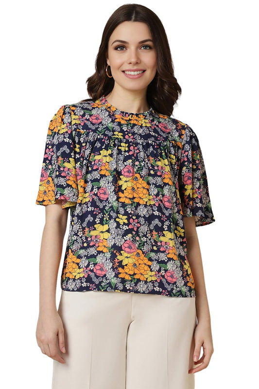 Allen Solly Women Regular Fit Round Neck T-Shirt