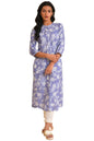 W for Woman Women's Viscose Floral Kurta & Slim Pant