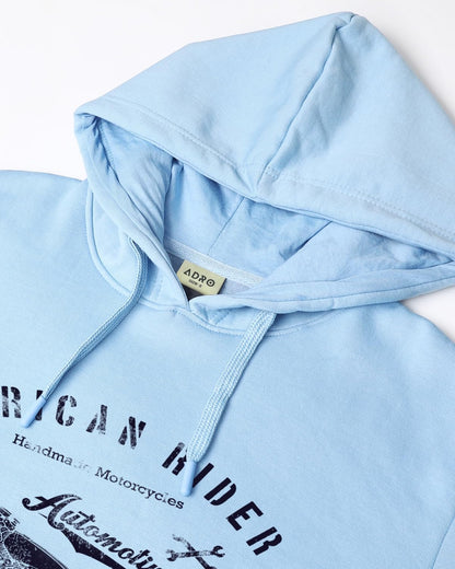 ADRO Men's Fleece Hooded Hoodie (H-M-AME-SK_SkyBlue)