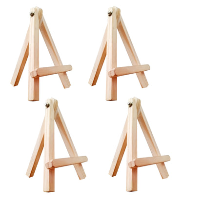 Eduway 7 Inch Mini Wooden Easel Tripod Stand for Sketch Accessories/Natural Craft/Art/Painting/Mini Canvas/Business Card/Display