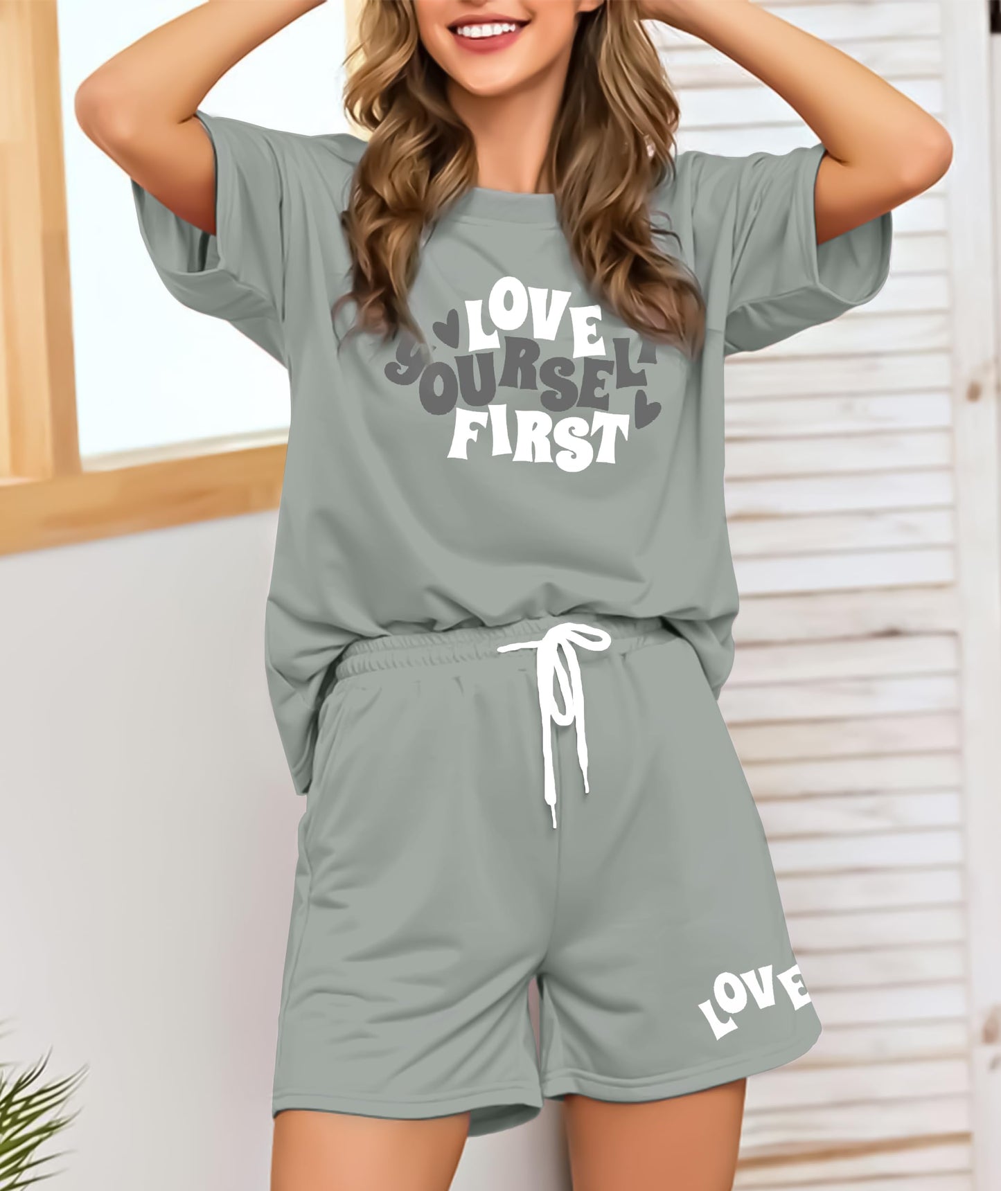 SHODOX Womens Cotton Blend Printed Tshirt and Shorts Co-ords Set (Pack of 1)