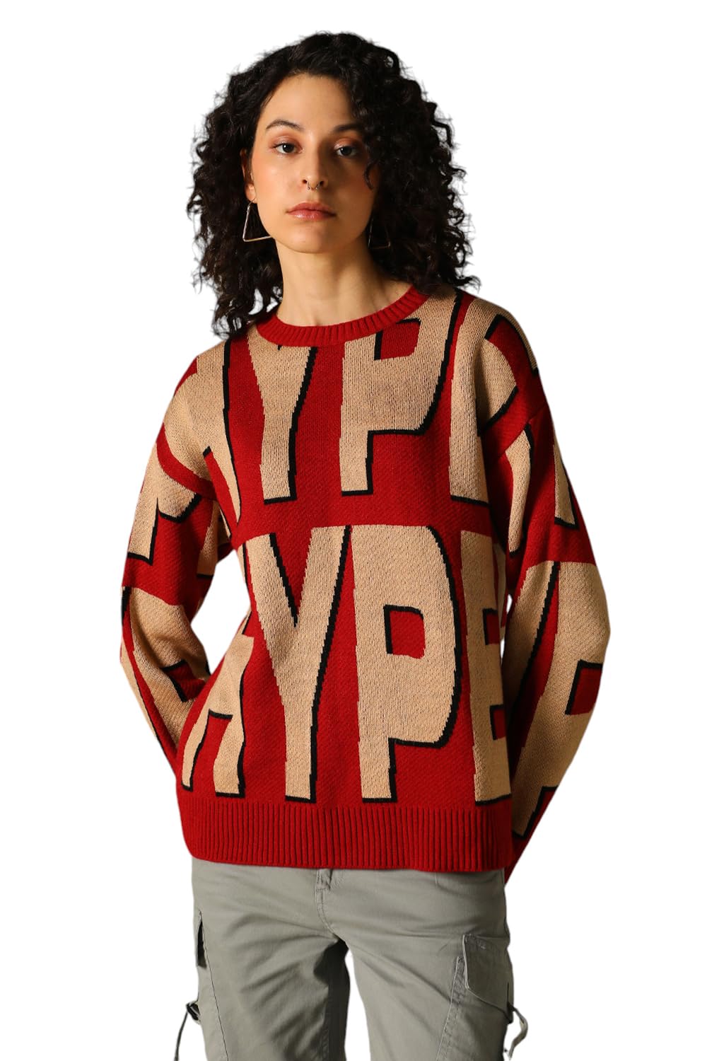 Hubberholme Women Knitted Acrylic Regular Fit Turtle Neck Long Sleeve Sweaters