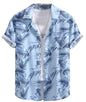 Leriya Fashion MenS Printed Regular Fit Shirt Sky