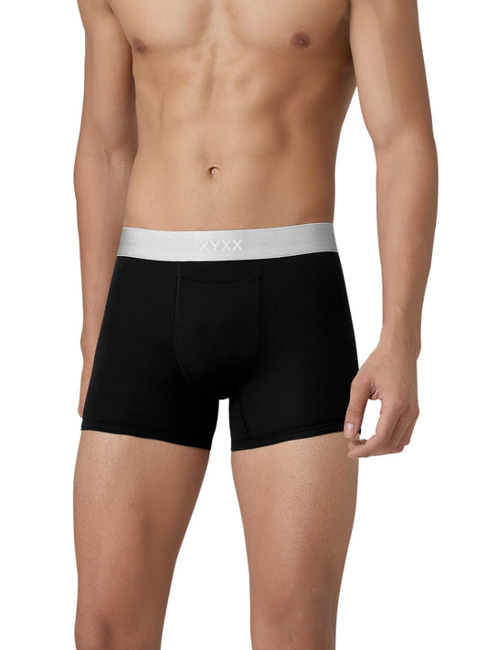 XYXX Mens Modal Classic Regular Trunks (Pack of 1) (XYTRNK_R8_1_Black