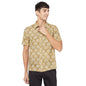 Fabindia MenS Printed Comfort Shirt_Yellow Xs