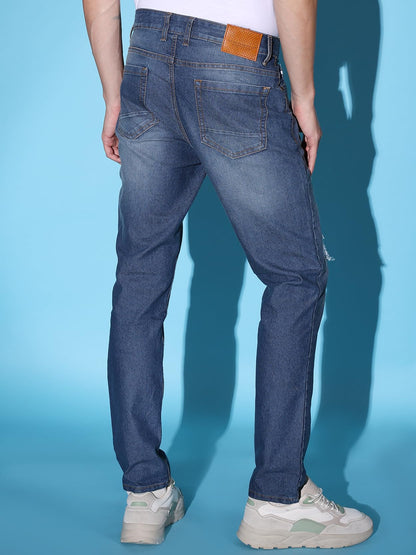 The Indian Garage Co Men Slim Fit Solid Mid-Rise Stretchable Jeans
