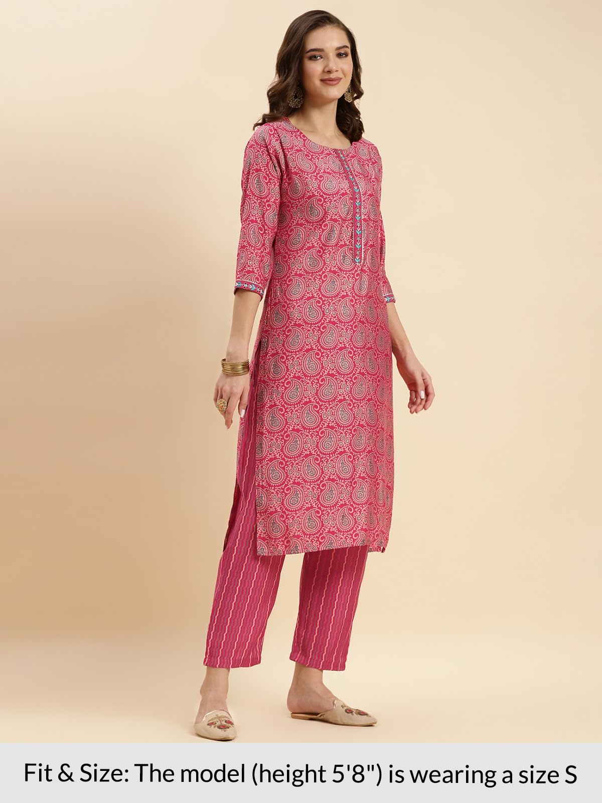 rangita Rayon Printed Straight Kurta with Pant and Dupatta | Kurta Set for Women
