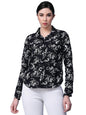 OOMPH! Shirts for Women, Floral Printed, Black
