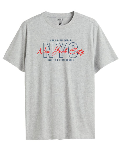 ADRO Mens NYC Cotton T-Shirt (RN22-03-NYC-GR_Grey)
