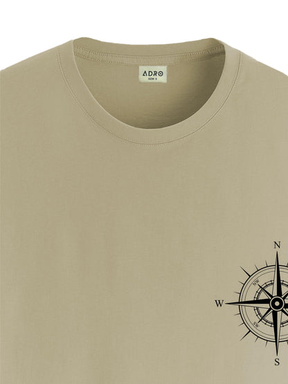 ADRO Tshirt for Men | Printed T Shirt for Men | 100% Cotton Tshirt | Graphic Printed T-Shirt | Chest Printed Tshirt | Unisex Tsh