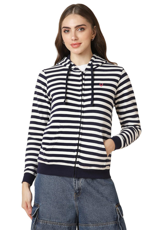 Allen Solly Women Regular Fit Full Sleeve Hoodie
