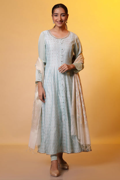 Aurelia WomenS Rayon Kurta Set (24Fed10603_Blue