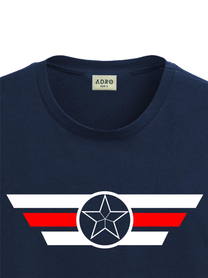 ADRO Tshirt for Men | Printed T Shirt for Men | 100% Cotton T-Shirt |Printed T Shirt | T-Shirts | RN24-CAP-NB