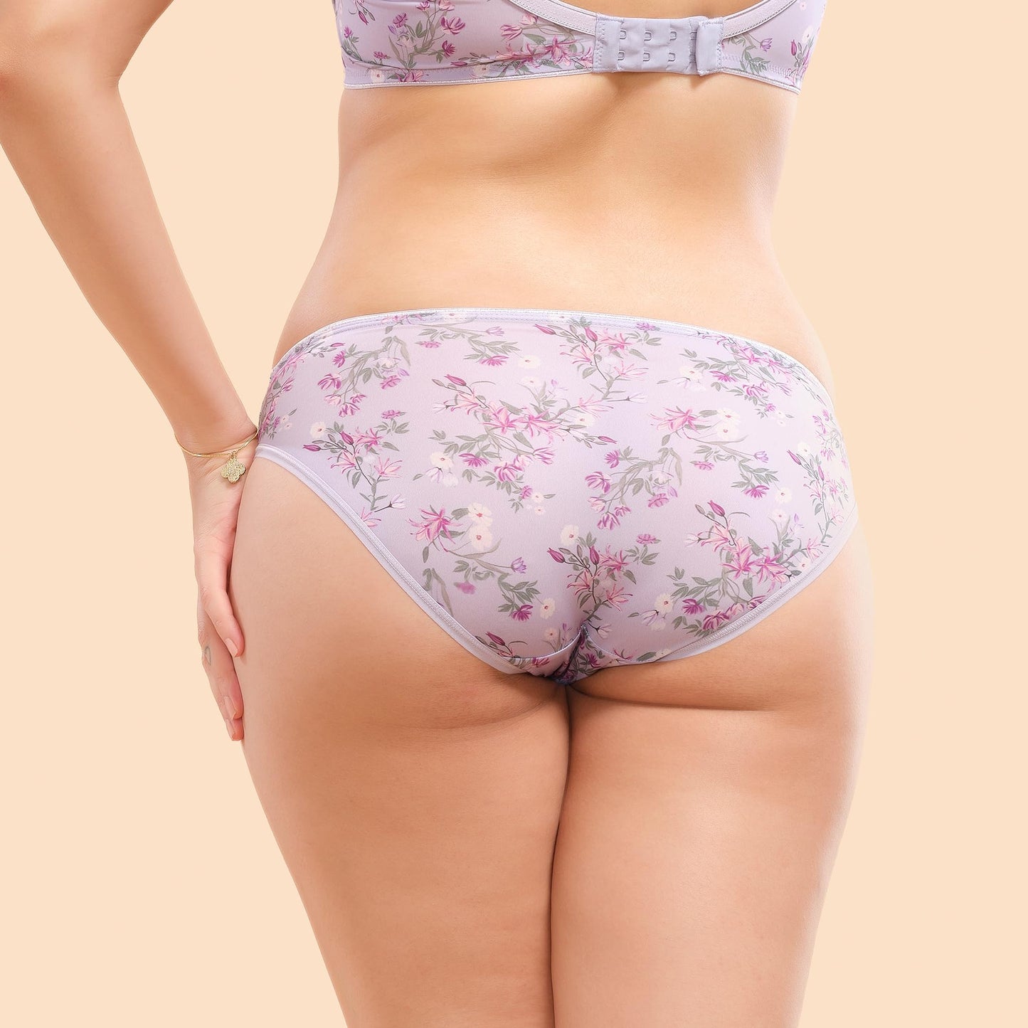 Enamor Womens Low Waist Medium Coverage Bikini Panty Made with Premium Eco-Friendly Light and Smooth Silk Fabric (Pack of 1) -