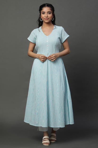 Aurelia WomenS Cotton Regular Kurta (24Fea14806-704874_Blue