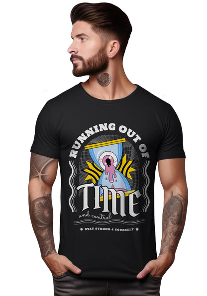 Peppyzone Mens Regular Fit T-Shirt (PZ-Trendy-2125_Black5