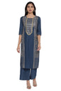 Aurelia WomenS Viscose Salwar Suit (21Sfas12192-500647_Blue_M)